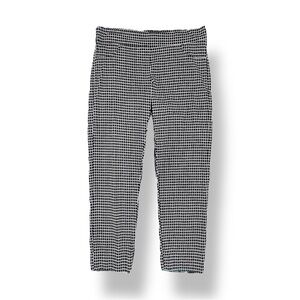 4/$20 Sensational Black and White Checked Ankle Pants
